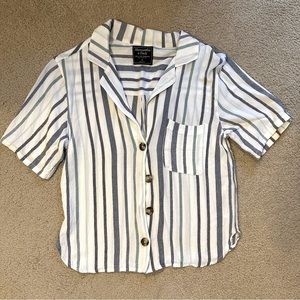Abercrombie Striped Short Sleeve Shirt